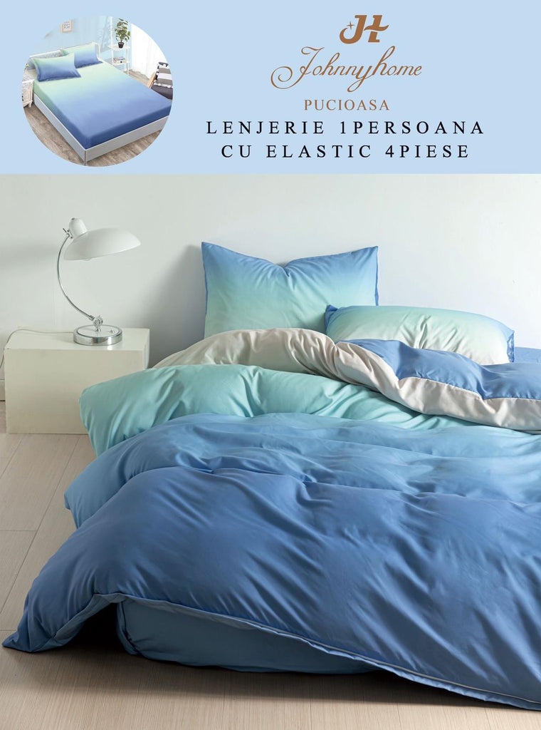 Lenjerii cu Elastic o Persoana Pucioasa Bumbac Satinat Bleu Degrade LSY34