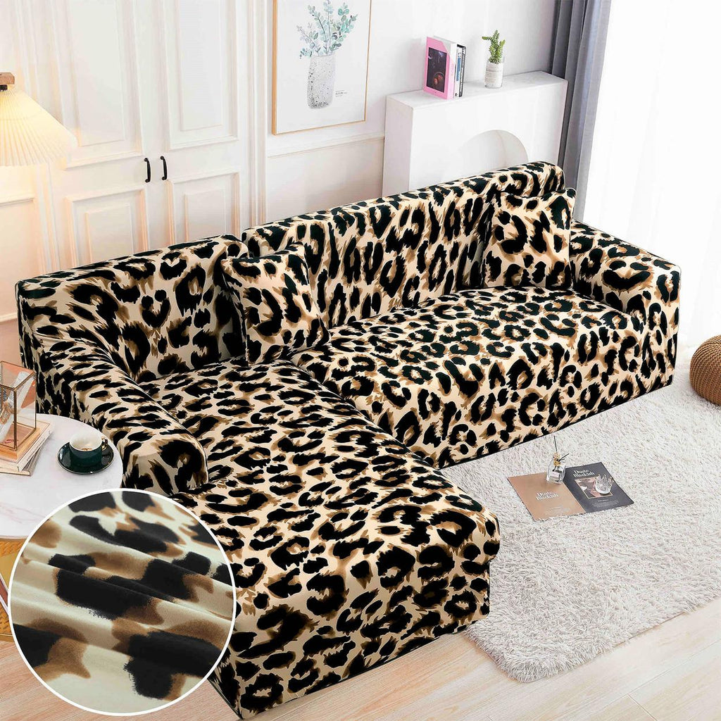 Huse Elastice Coltar Maro Animal Print HME32B1